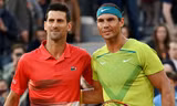 Djokovic và Nadal. 