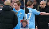 De Bruyne không hài lòng khi bị thay ra sớm.