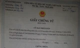 Giấy chứng tử của anh Dương do UBND xã Quảng Thọ cấp năm 2006