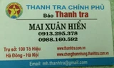 Danh thiếp của Mai Xuân Hiển dùng để lừa đảo
