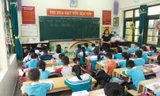 Sỹ số các lớp học tại trường tiểu học thị trấn Vũ Thư đã trở lại bình thường - Ảnh: Hoàng Long