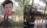 Nhà của diễn viên Hà Việt Dũng ở Đà Nẵng ngập sâu trong nước. 
