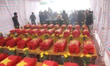 An táng 40 hài cốt liệt sĩ được tìm thấy bên dòng Thạch Hãn