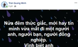 Dàn BTV, MC của VTV tiếc thương đạo diễn Lý Hải Thanh