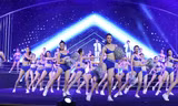 Các thí sinh HHVN 2018 tham gia tranh tài trong phần thi Người đẹp thể thao được tổ chức tại bãi cát nhân tạo ở Tuần Châu- Hạ Long.