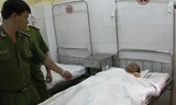 Trung uý Năm đang được điều trị tại bệnh viện.