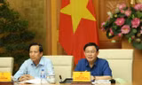 Phó Thủ tướng Vương Đình Huệ phát biểu tại cuộc họp. - Ảnh: VGP/Thành Chung