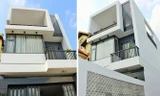 Nhà 3 tầng có giếng trời với chi phí 800 triệu đồng