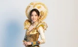 Á hậu Phương Nga đẹp rực rỡ với trang phục dân tộc tại Miss Grand