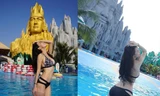 Vì sao hotgirl bị ‘ném đá’ vì mặc bikini tạo dáng phản cảm ở Suối Tiên