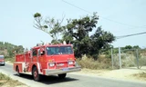 Xe chữa cháy ở huyện Đức Trọng.