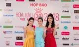 Top 3 Hoa hậu Việt Nam 2016 tại họp báo Chung khảo phía Bắc HHVN 2018.