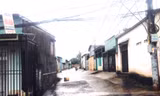 Hẻm 17 Tuệ Tĩnh, nơi xảy ra vụ nổ súng.