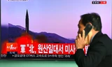 Một vụ phóng thử tên lửa của Triều Tiên. Ảnh: AFP