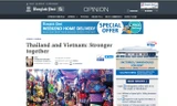 Bài viết về quan hệ Việt Nam, Thái Lan trên tờ Bangkok Post. (Nguồn: Bangkok Post)