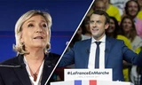 Ứng cử viên độc lập Emmanuel Macron (phải) và ứng cử viên cực hữu Marine Le Pen sẽ bước vào vòng hai cuộc bầu cử tổng thống Pháp dự kiến diễn ra ngày 7/5 tới. Ảnh; AFP