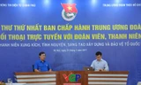 Bí thư thứ nhất BCH Trung ương Đoàn Lê Quốc Phong đối thoại với ĐVTN.