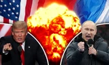 Quan hệ giữa Tổng thống Nga Vladimir Putin và Donald Trump đang bị thử thách bởi biến động ở Syria và Bán đảo Triều Tiên. Ảnh: AP