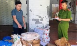 Cảnh sát phát hiện gần 9 tấn thịt đông lạnh không rõ nguồn gốc ở Ninh Bình