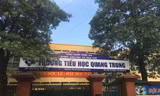 Trường tiểu học Quang Trung nơi được cho là xảy ra vụ phạt tát học sinh.