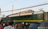 Đoàn tàu được cho là chở nhà lãnh đạo Kim Jong-un chạy qua thành phố Đan Đông của Trung Quốc. Nguồn: Weibo