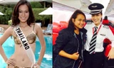 Bất ngờ khi nữ cơ trưởng chở đoàn thí sinh từng là HH Hoàn vũ Thái Lan