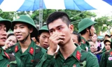  Thanh niên TP.HCM tòng quân năm 2014. Ảnh: Đàm Đệ