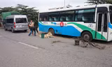 Hiện trường vụ tai nạn. Ảnh: Thanh Hà.