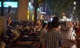 Một điểm giữ xe máy. Ảnh: Thanh Hà.