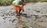 10 video ‘hot’: Người đàn ông 'câu' cá sấu bằng miệng