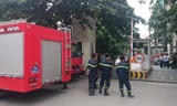 2 xe cứu hỏa được huy động đến hiện trường.