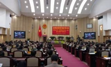 Khai mạc kỳ họp HĐND TP sáng 1/12. Ảnh DN.