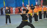 Màn biểu diễn sử dụng vũ khí võ thuật cổ truyền Việt Nam