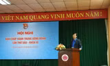 Bí thư thứ nhất T.Ư Đoàn Lê Quốc Phong đề nghị, với chủ đề đó, tuổi trẻ Việt Nam củng cố niềm tin và biến lý tưởng cách mạng thành hành động cụ thể đóng góp cho sự phát triển của đất nước. Ảnh: Bảo Anh