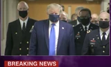 Lần đầu tiên ông Trump đeo khẩu trang xuất hiện trước công chúng