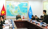 Thượng tướng Nguyễn Chí Vịnh chủ trì cuộc họp. Ảnh: Xuân Tùng