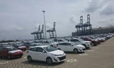 Loạt xe miễn thuế của Toyota và Mitsubishi đã về cảng Hiệp Phước