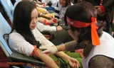 Hàng trăm cán bộ, chiến sĩ công an Hà Nội hiến máu tình nguyện