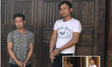 Hai kẻ chuyên trộm cổ vật Tửu và Chí,cùng tang vật (ảnh nhỏ).