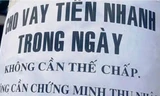 Tờ rơi quảng cáo tín dụng đen.