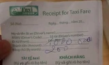 Tài xế taxi thu 1,2 triệu đồng của hành khách.