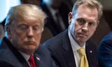 Quyền Bộ trưởng Quốc phòng Mỹ Patrick Shanahan và Tổng thống Mỹ Donald Trump. Ảnh: Reuters