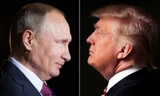 Tổng thống Nga Vladimir Putin (trái) và Tổng thống mới đắc cử của Mỹ Donald Trump 