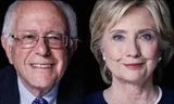 Ông Bernie Sanders và bà Hillary Clinton