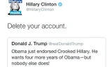 Dòng tweet phản bác lại ông Trump của bà Hillary trở nên nổi tiếng khắp mạng xã hội