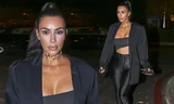Kim Kardashian diện áo ống gợi cảm ngất ngây