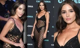 Olivia Culpo lại gây sốc khi diện váy lưới khoe trọn nội y 