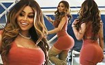 'Vũ nữ thoát y' Blac Chyna khoe 3 vòng cực nóng bỏng