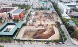 Dự án chung cư 'đất vàng' Hà Nội bất ngờ bị sụp móng, làm sụt đường