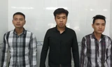 Ba đối tượng tại công an.